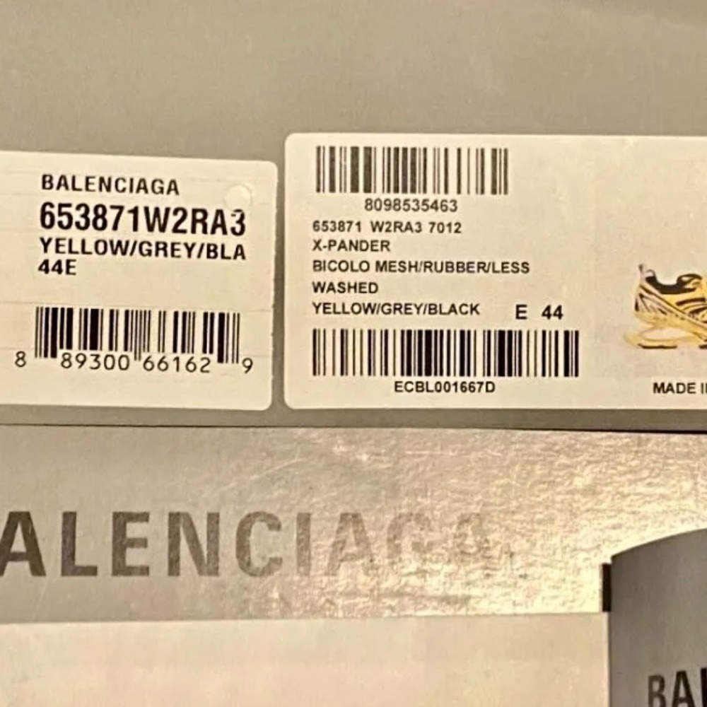 Balenciaga X-pander sneakers in yellow, size 44 (US 11) AUTHENTIC!! - Picture 4 of 4